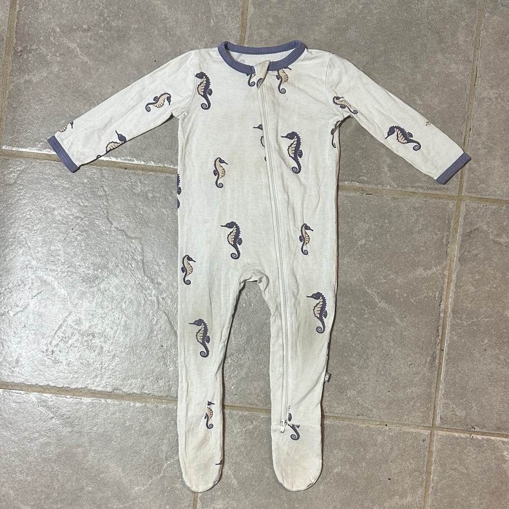 Kyte Baby Retired Seahorse Print Footie